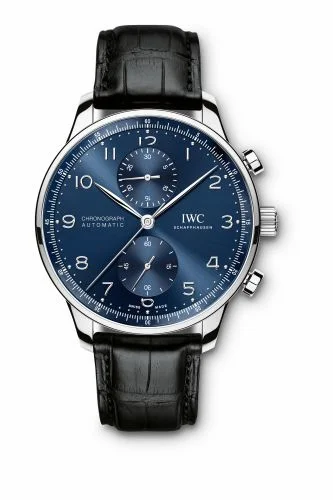 IWC Portuguese Chrono-Automatic Stainless Steel / Blue IW3714-91 (iw371491)